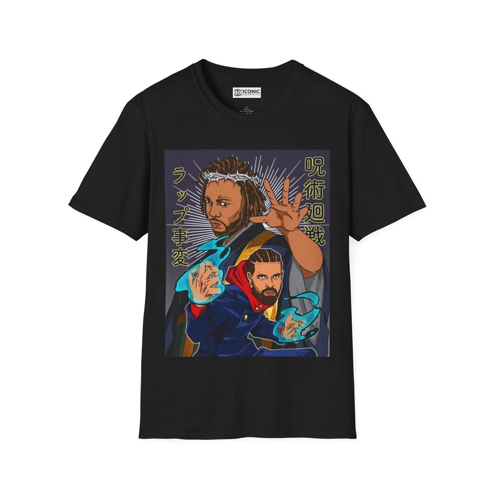 Jujitsu Kaisen Drake vs Kendrick Lamar T-Shirt Printify