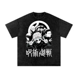 Jujuitsu Kaisen Acid Wash Oversize T-Shirt ODMPOD
