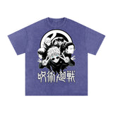 Jujuitsu Kaisen Acid Wash Oversize T-Shirt ODMPOD