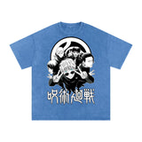 Jujuitsu Kaisen Acid Wash Oversize T-Shirt ODMPOD