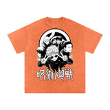 Jujuitsu Kaisen Acid Wash Oversize T-Shirt ODMPOD