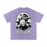Jujuitsu Kaisen Acid Wash Oversize T-Shirt ODMPOD