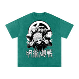 Jujuitsu Kaisen Acid Wash Oversize T-Shirt ODMPOD