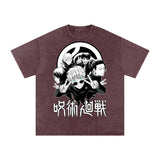 Jujuitsu Kaisen Acid Wash Oversize T-Shirt ODMPOD