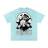 Jujuitsu Kaisen Acid Wash Oversize T-Shirt ODMPOD