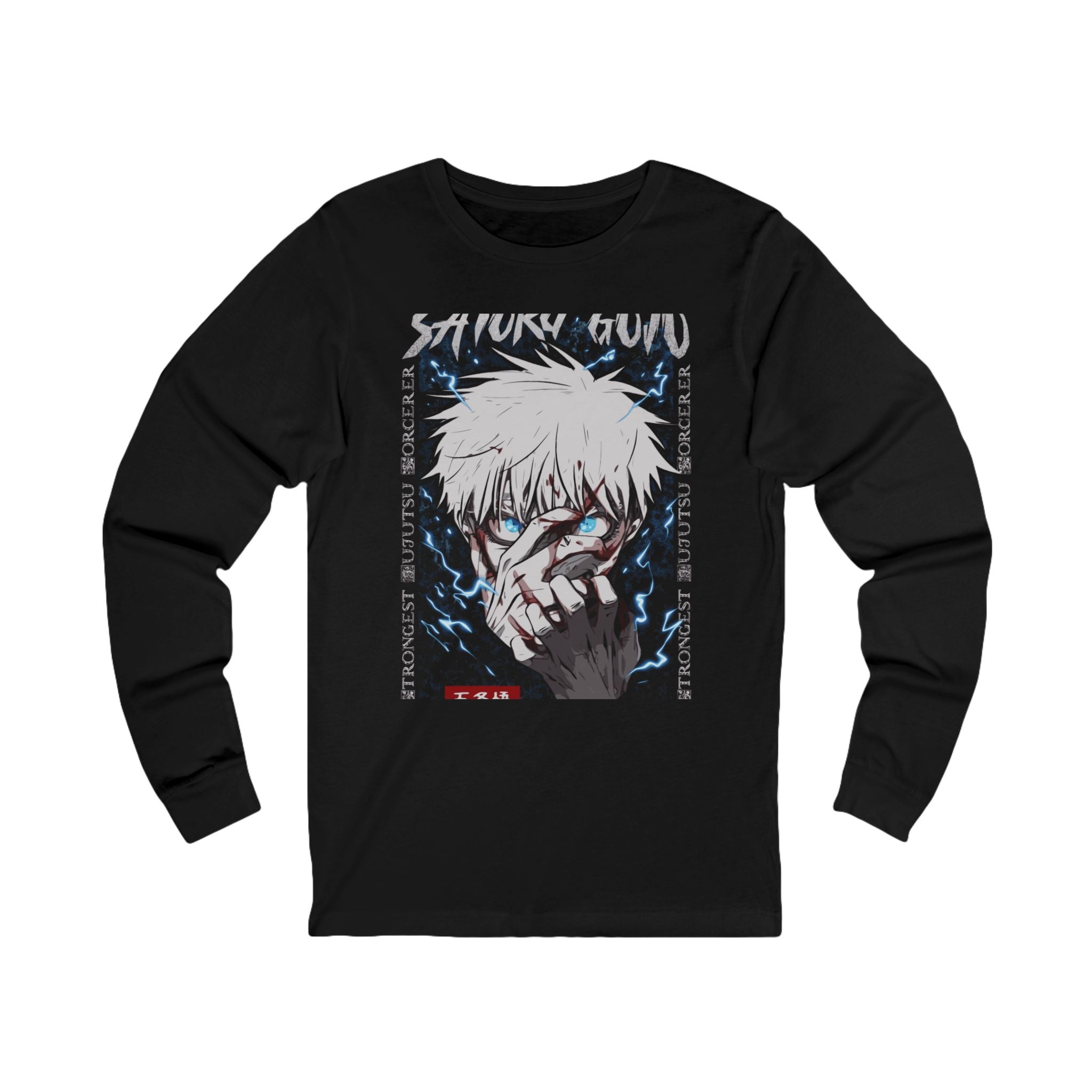 Jujutsu Kaisen Unisex Jersey Long Sleeve Tee - IGZ Clothing  - Jujutsu Kaisen Unisex Jersey Long Sleeve Tee Best Price 40 at IGZ Clothing 