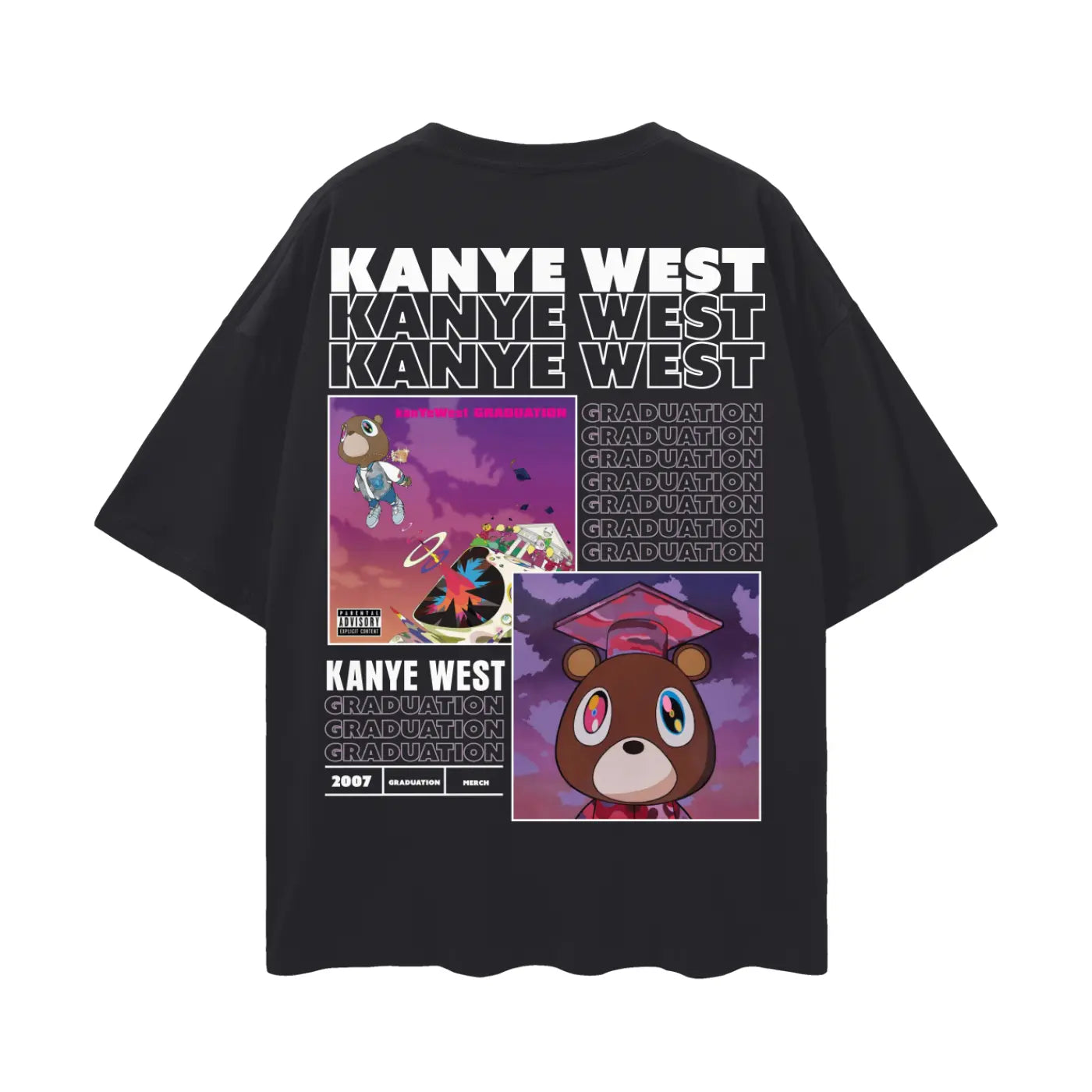 KANYE West Oversize Deep Drop Shoulder Tee ODMPOD