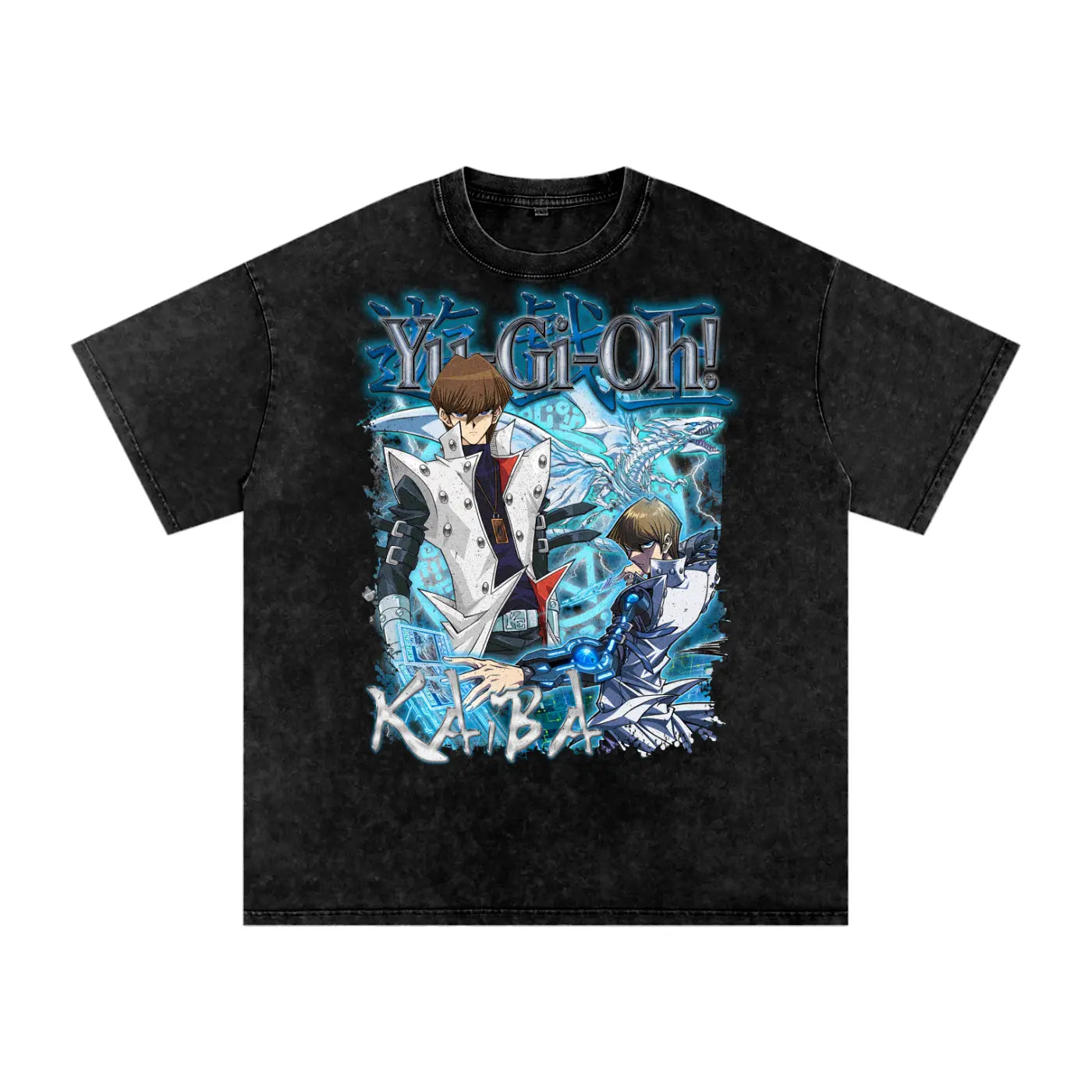 Kaiba Yu-gi-oh Acid Wash Oversize T-Shirt ODMPOD