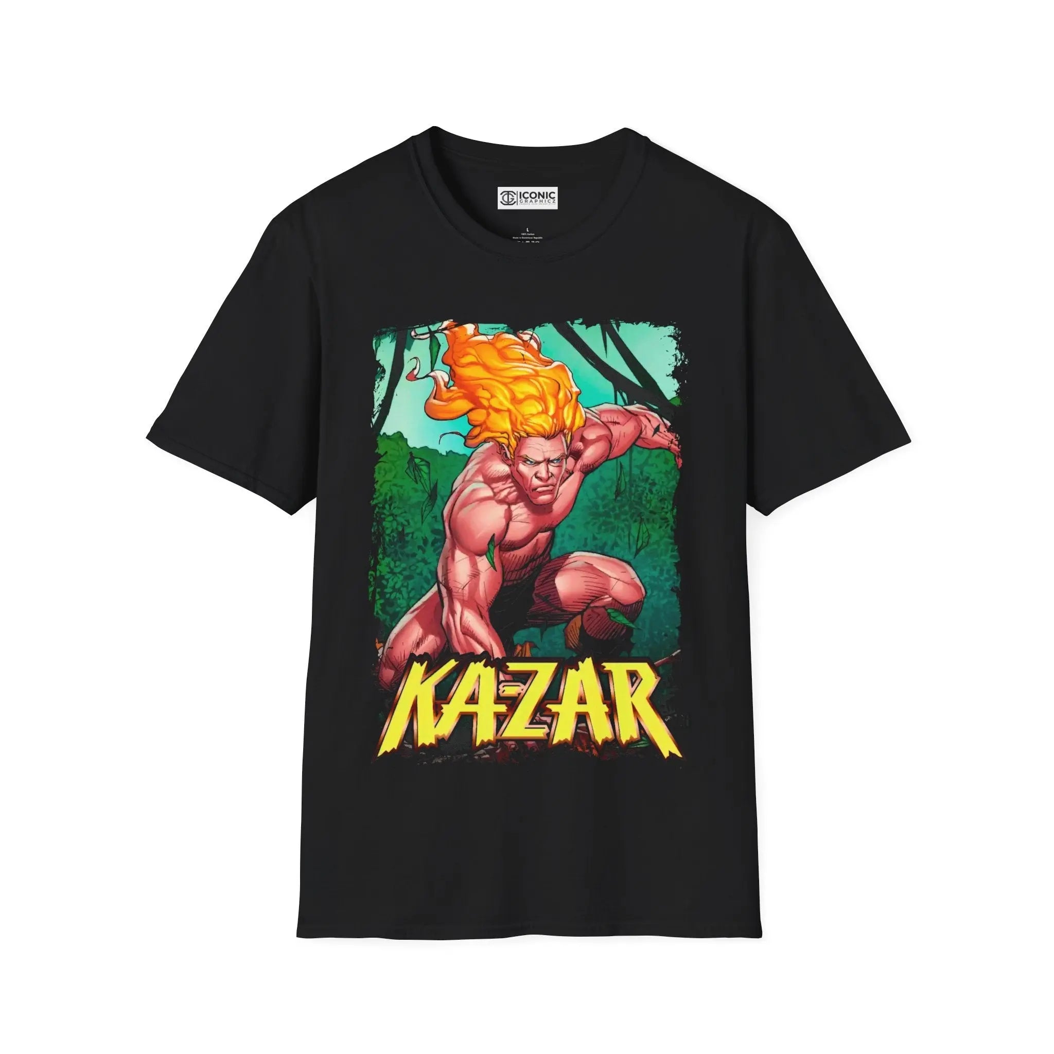 Kazar T-Shirt - Bold Vintage Comic Design Printify