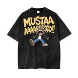 Kendrick Lamar Mustard Oversize Snow Washed T-Shirt ODMPOD
