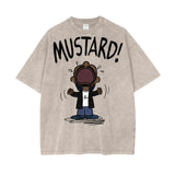 Kendrick Lamar Mustard Oversize Snow Washed T-Shirt ODMPOD