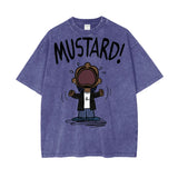 Kendrick Lamar Mustard Oversize Snow Washed T-Shirt ODMPOD