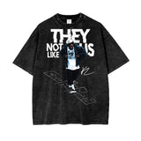 Kendrick Lamar They Not like Us Oversize Snow Washed T-Shirt ODMPOD