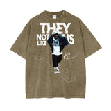Kendrick Lamar They Not like Us Oversize Snow Washed T-Shirt ODMPOD