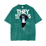 Kendrick Lamar They Not like Us Oversize Snow Washed T-Shirt ODMPOD