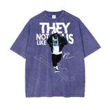 Kendrick Lamar They Not like Us Oversize Snow Washed T-Shirt ODMPOD
