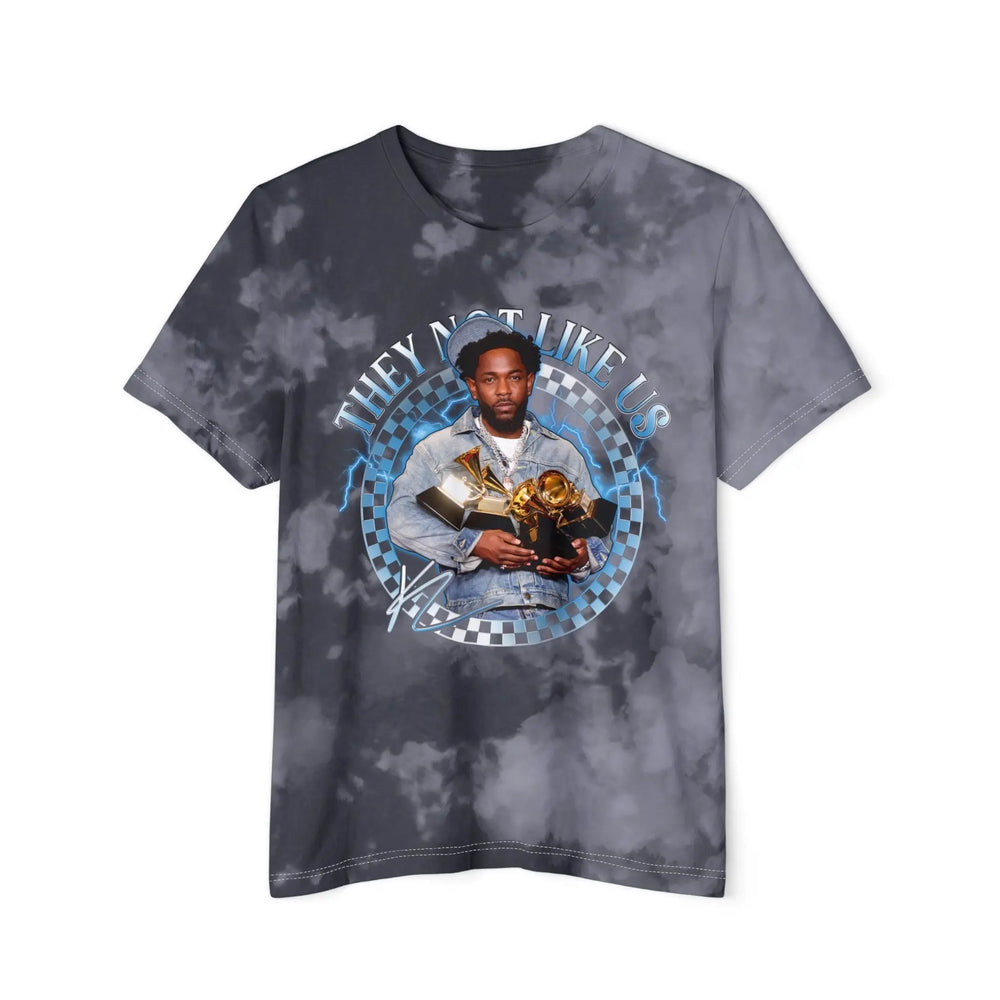 Kendrick Lamar Tie-Dyed Graphic T-Shirt - 'They Not Like Us' Fashion Tee Printify