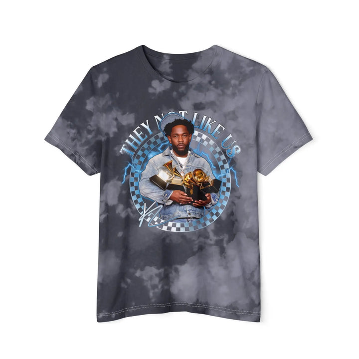 Kendrick Lamar Tie-Dyed Graphic T-Shirt - 'They Not Like Us' Fashion Tee Printify