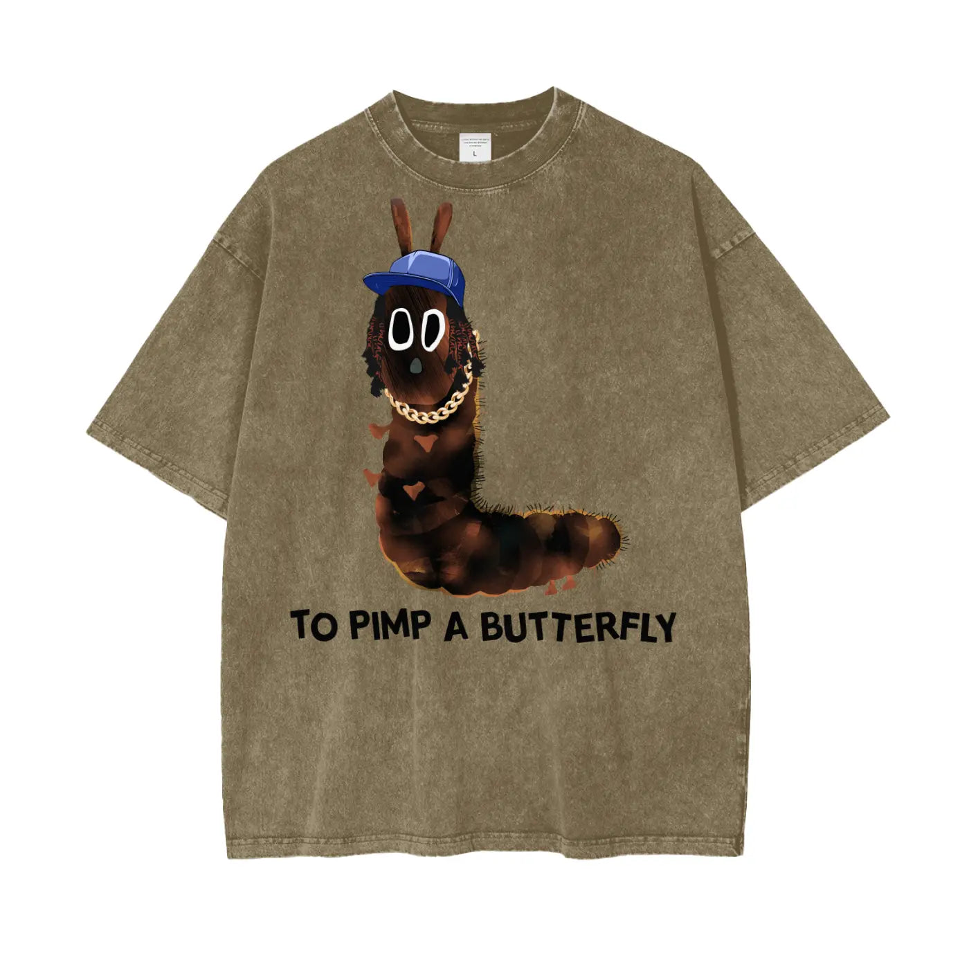 Kendrick Lamar to Pimp a Butterfly Oversize Snow Washed T-Shirt ODMPOD