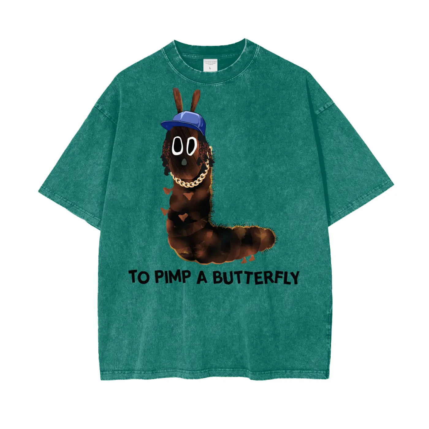 Kendrick Lamar to Pimp a Butterfly Oversize Snow Washed T-Shirt ODMPOD