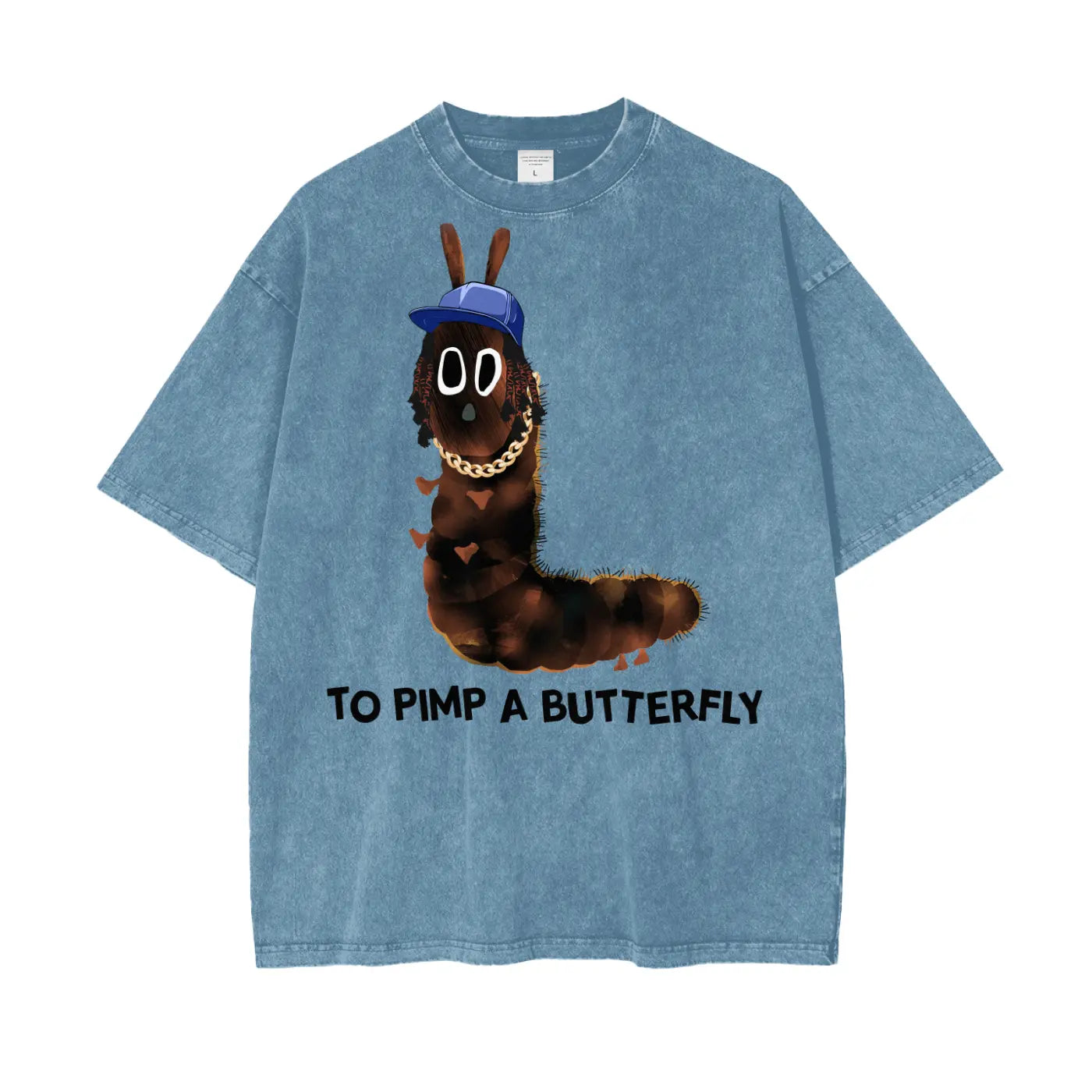 Kendrick Lamar to Pimp a Butterfly Oversize Snow Washed T-Shirt ODMPOD