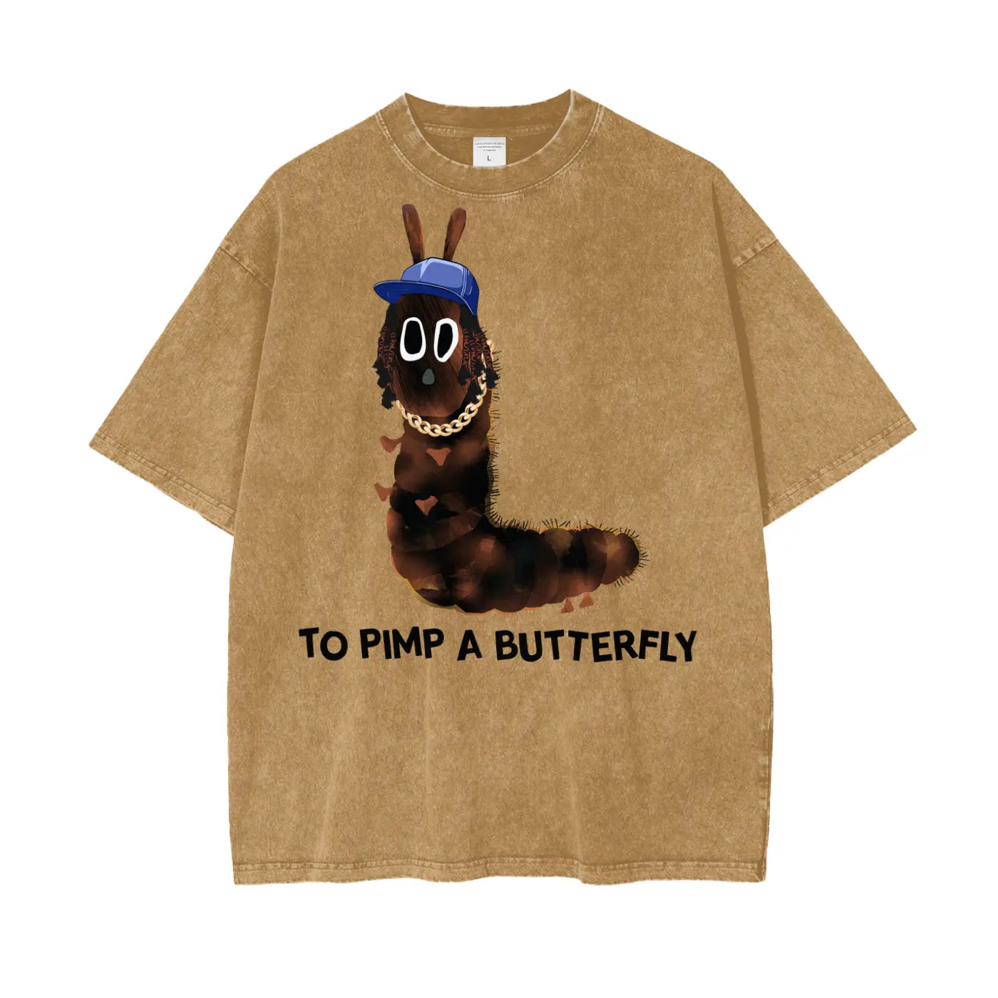 Kendrick Lamar to Pimp a Butterfly Oversize Snow Washed T-Shirt ODMPOD
