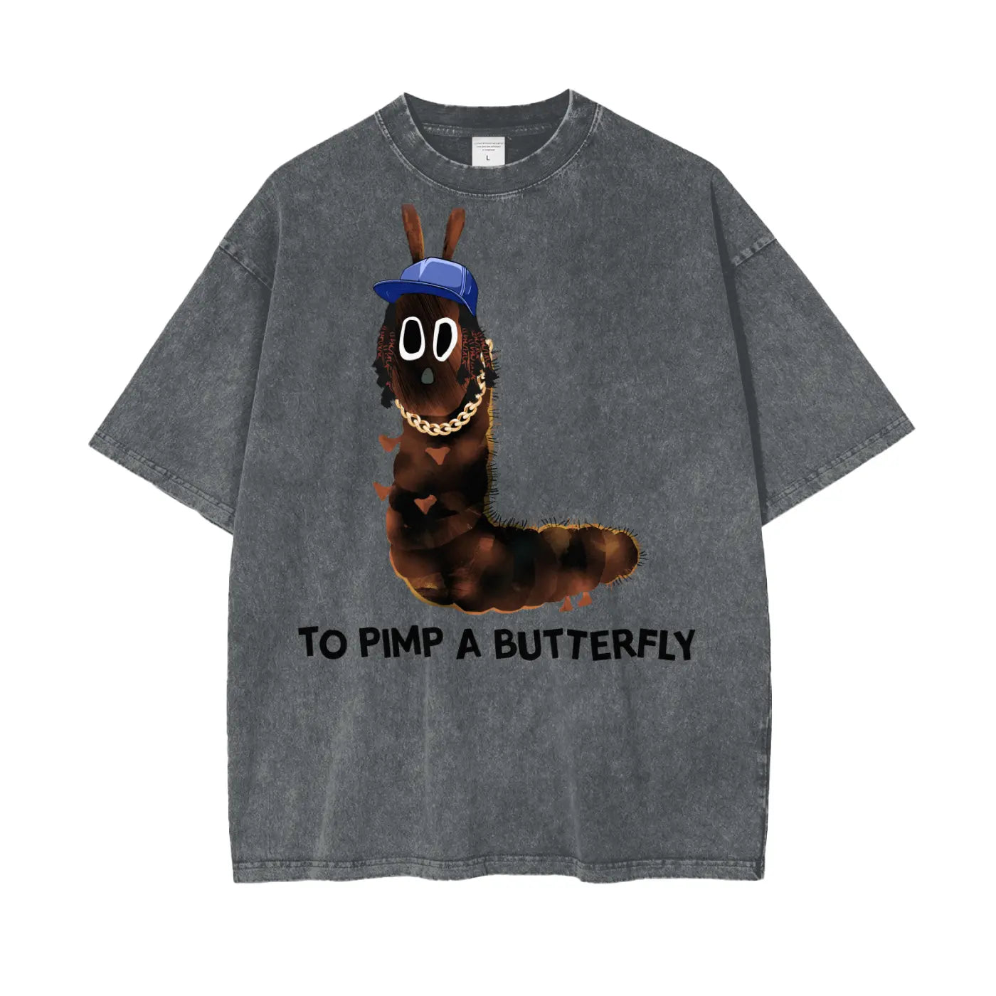 Kendrick Lamar to Pimp a Butterfly Oversize Snow Washed T-Shirt ODMPOD