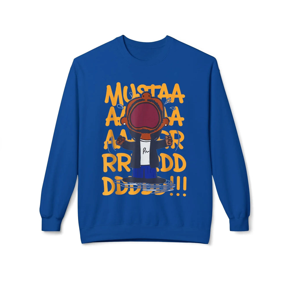 Kendrick Mustard Unisex Funny Graphic Crewneck Sweatshirt - 'Mustaa Aaarrrrddddd!!!' Printify