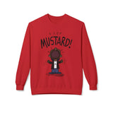 Kendrick Mustard Unisex Midweight Fleece Sweatshirt – Fun and Comfy Apparel for All Occasions Printify