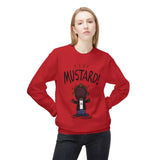 Kendrick Mustard Unisex Midweight Fleece Sweatshirt – Fun and Comfy Apparel for All Occasions Printify