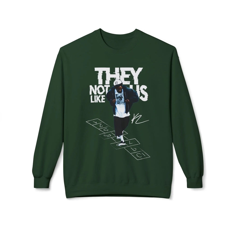 Kendrick Street Style Crewneck Sweatshirt - 'They Not Us Like Us' Printify