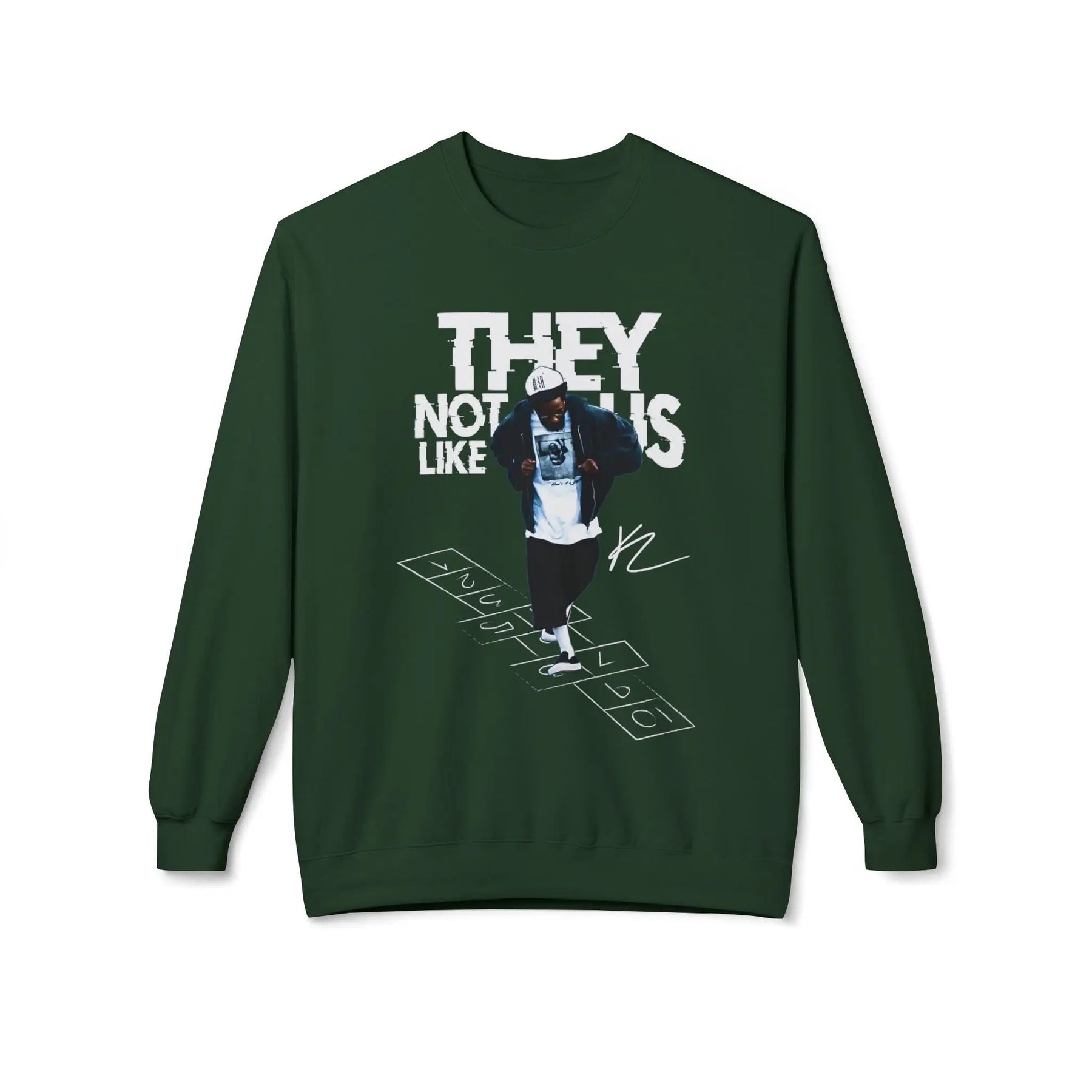 Kendrick Street Style Crewneck Sweatshirt - 'They Not Us Like Us' Printify