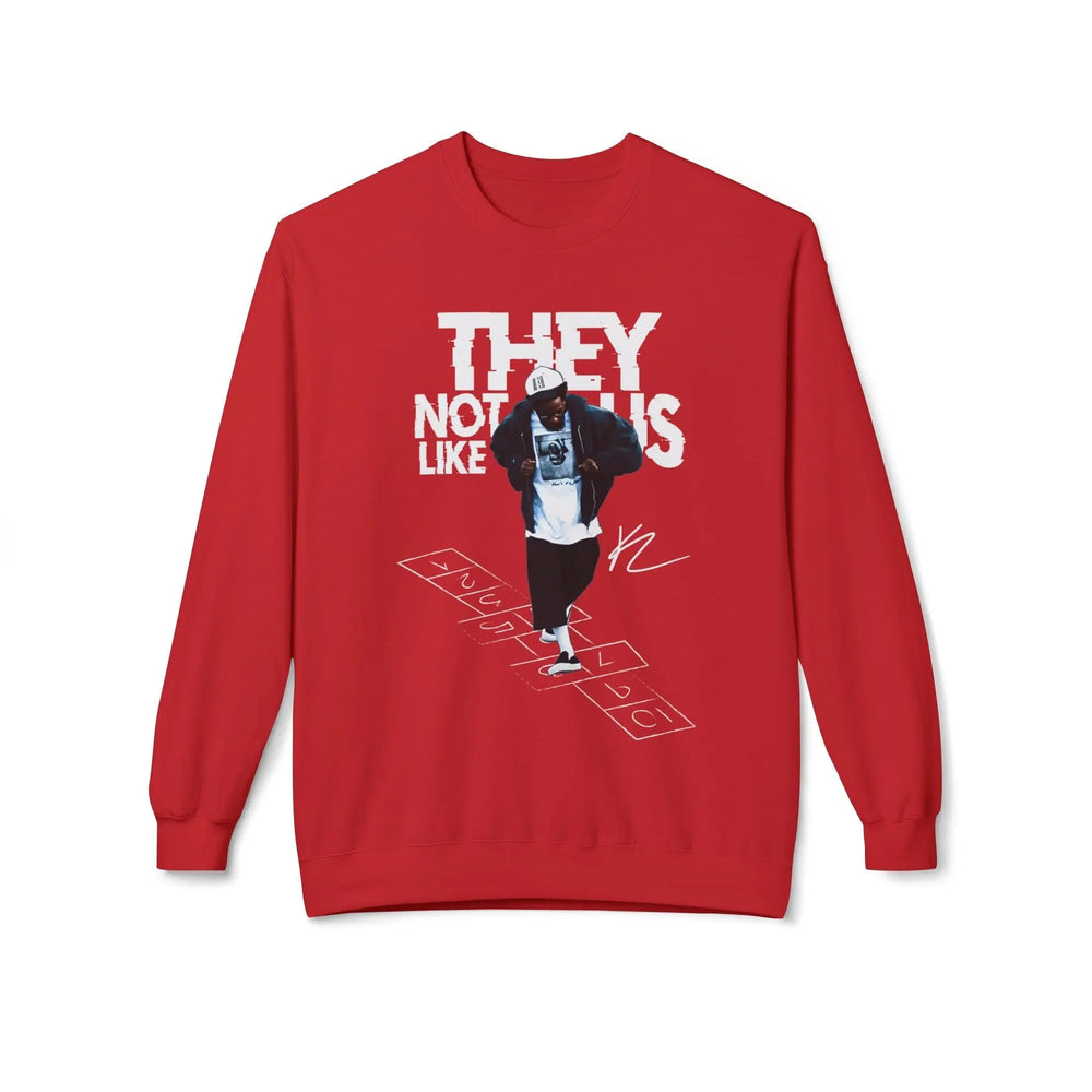 Kendrick Street Style Crewneck Sweatshirt - 'They Not Us Like Us' Printify