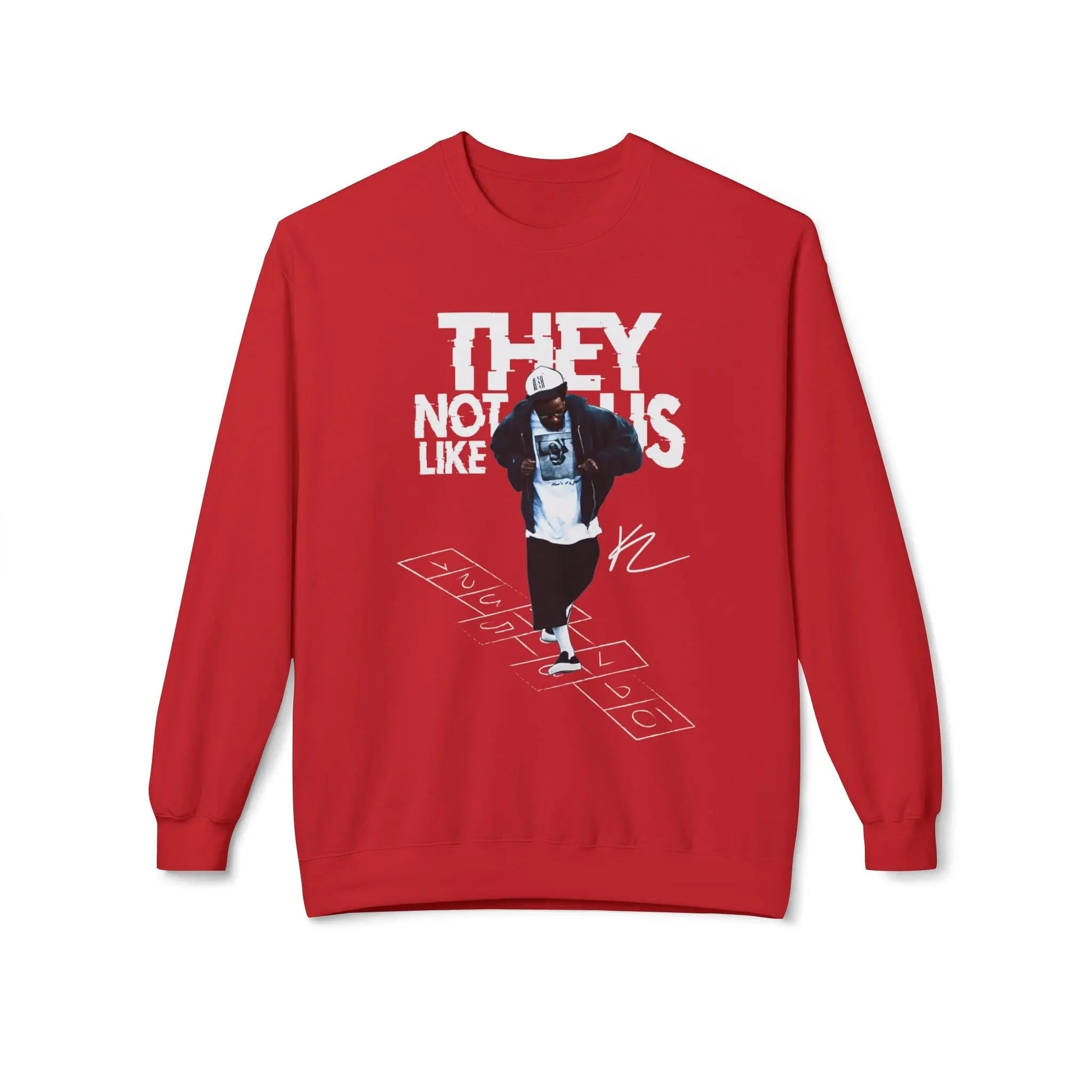 Kendrick Street Style Crewneck Sweatshirt - 'They Not Us Like Us' Printify