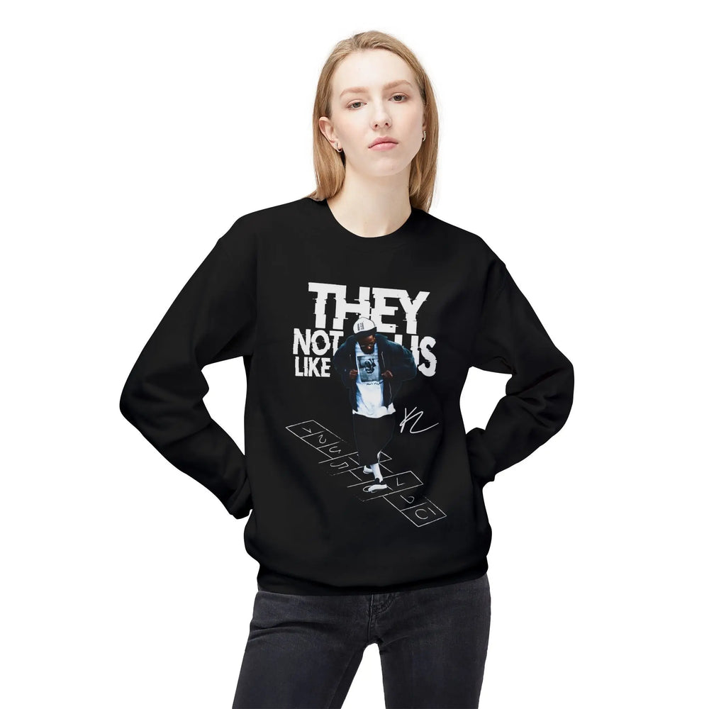 Kendrick Street Style Crewneck Sweatshirt - 'They Not Us Like Us' Printify