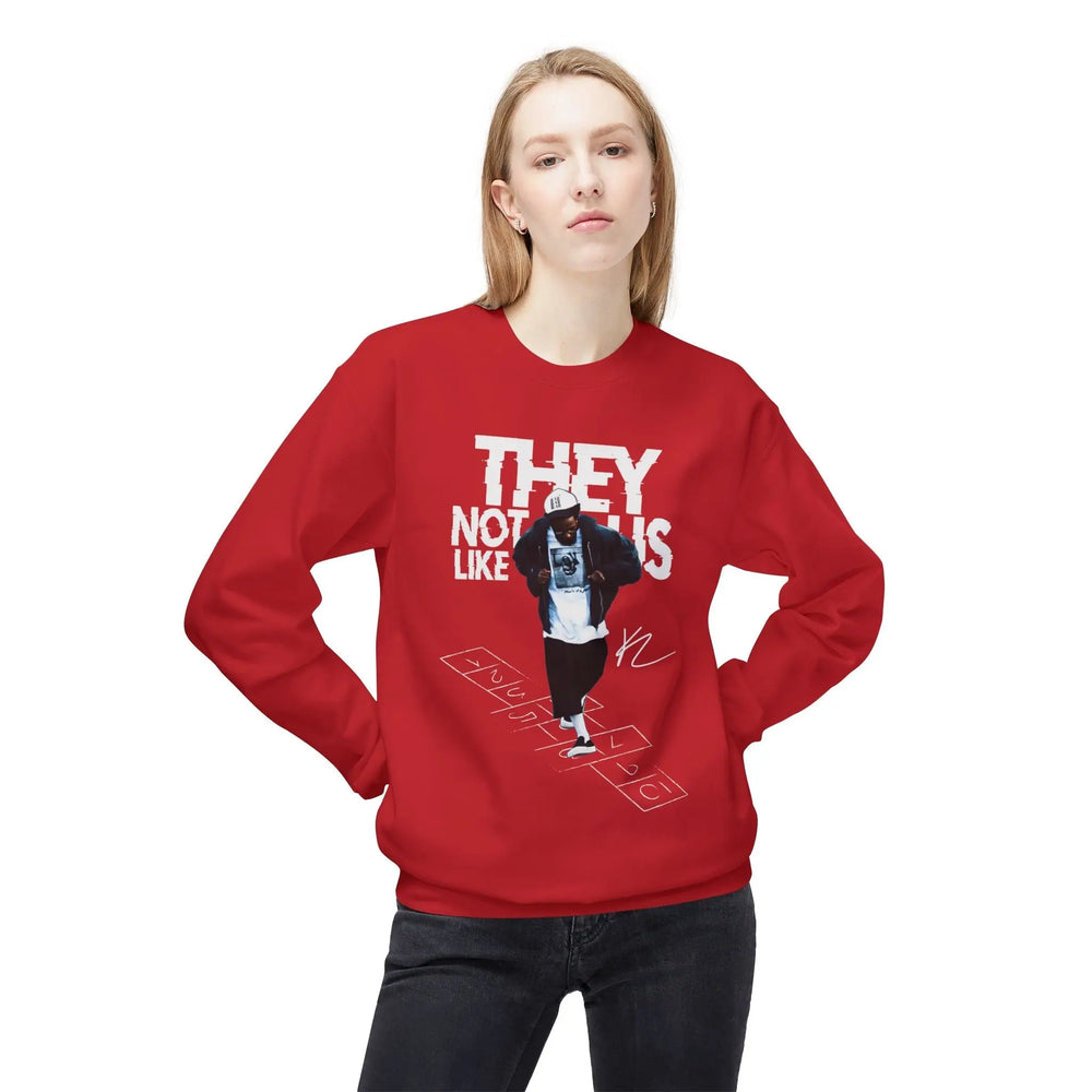 Kendrick Street Style Crewneck Sweatshirt - 'They Not Us Like Us' Printify