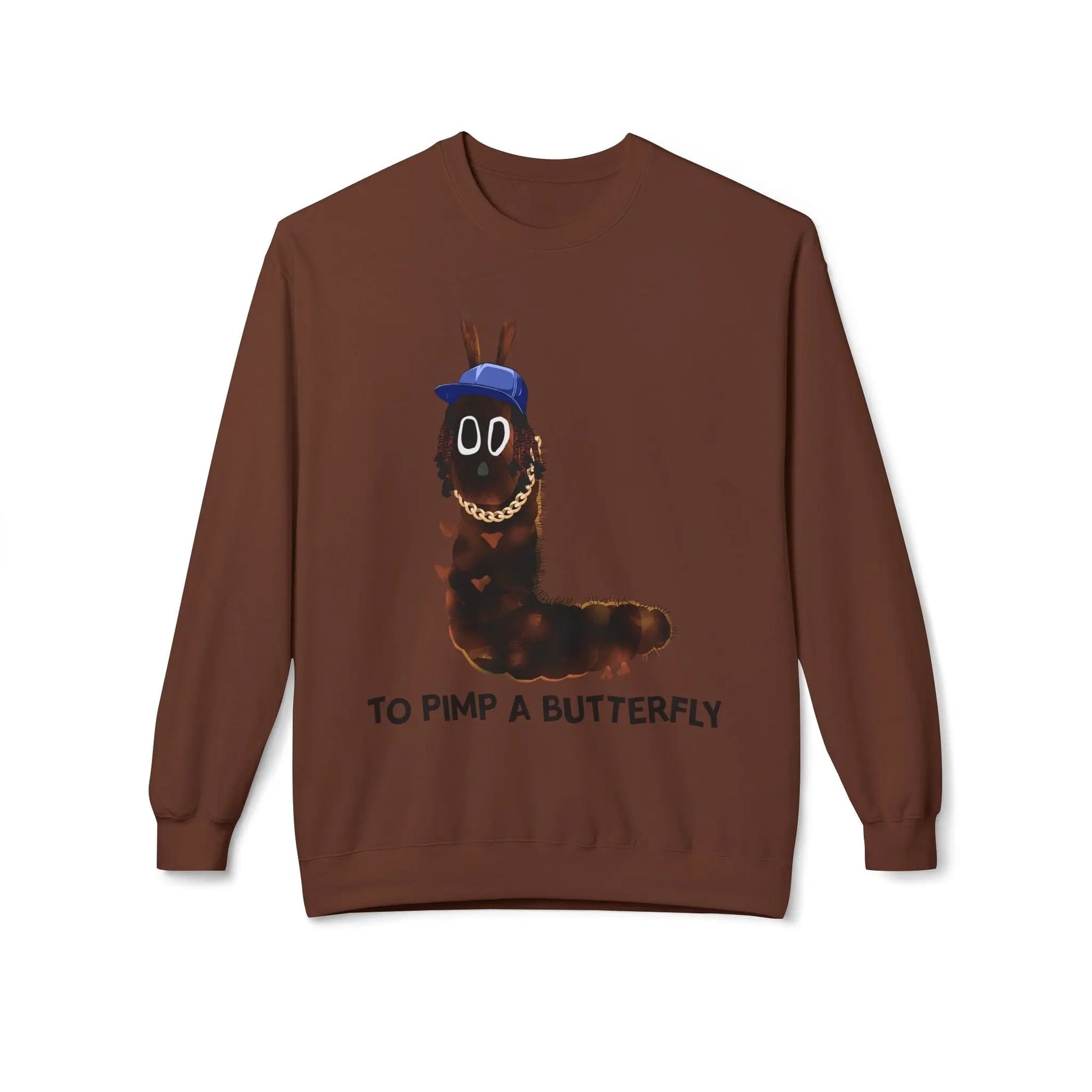 Kendrick Unisex Fleece Crewneck Sweatshirt - 'To Pimp a Butterfly' Design Printify