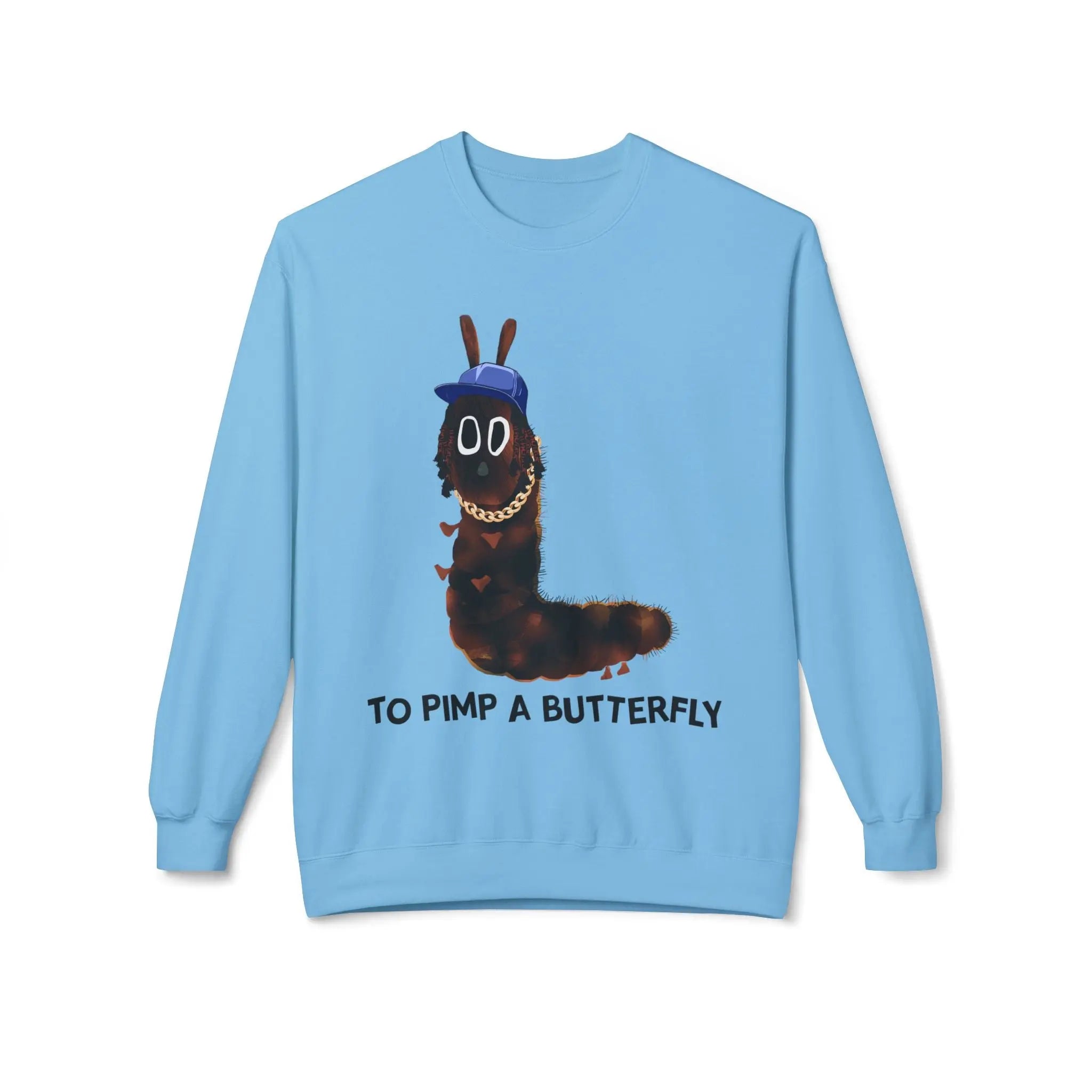 Kendrick Unisex Fleece Crewneck Sweatshirt - 'To Pimp a Butterfly' Design Printify