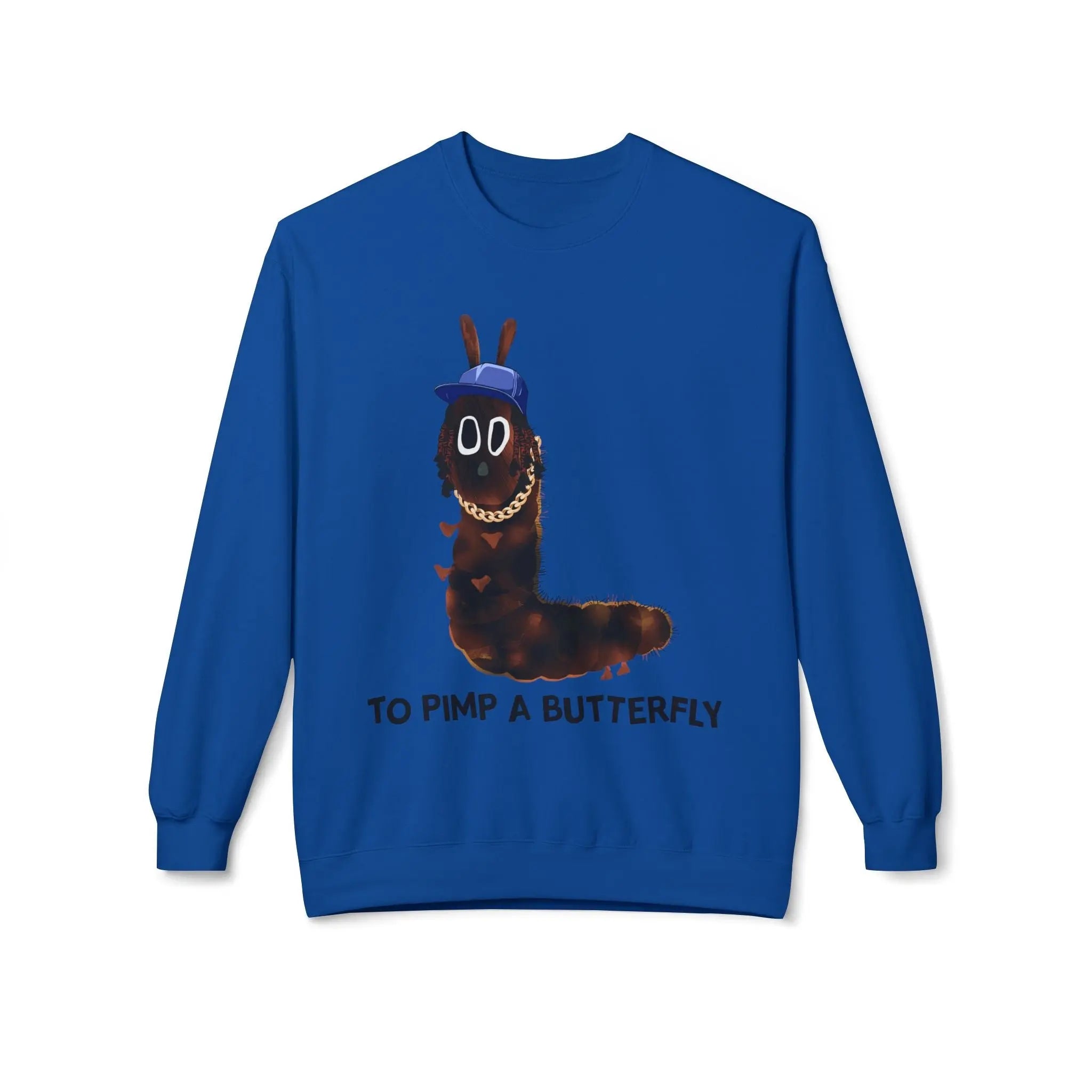Kendrick Unisex Fleece Crewneck Sweatshirt - 'To Pimp a Butterfly' Design Printify