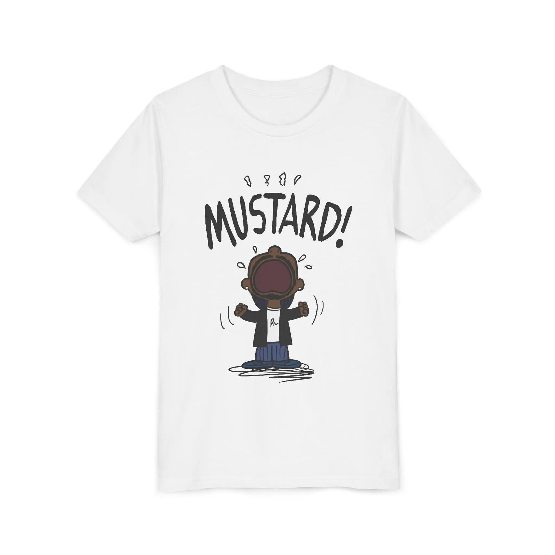 Kids Kendrick Lamar Mustard Graphic Tee Printify