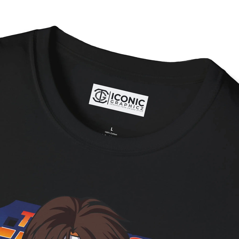 King of Fighters Kyo Kusanagi T-Shirt - Softstyle Unisex Tee for Gamers Printify