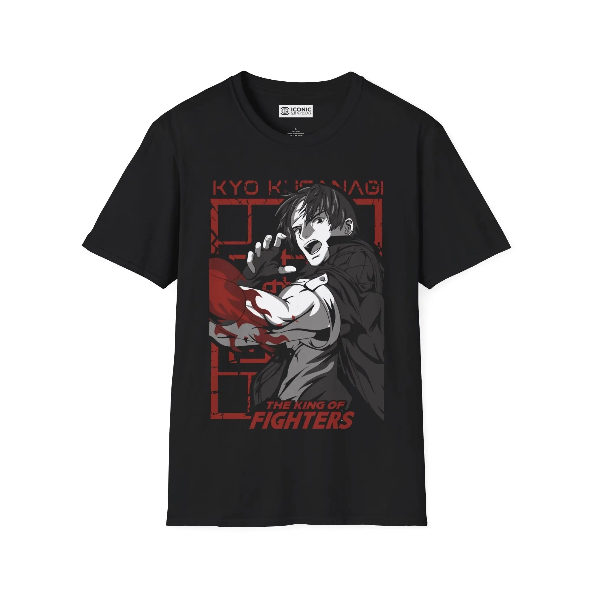 King of fighters Kyo Kusanagi Graphic T-Shirt Printify