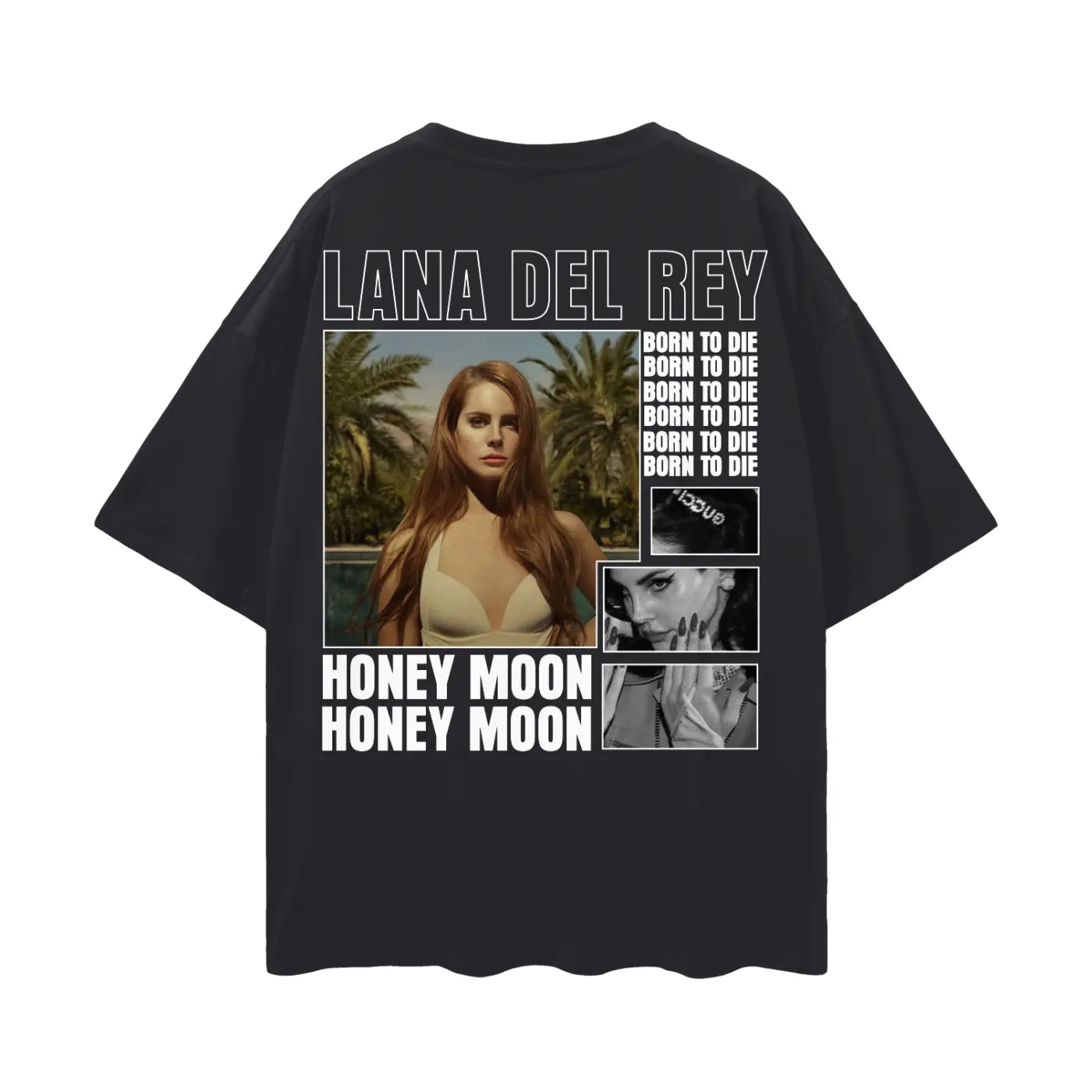 LANA DEL REY Oversize Deep Drop Shoulder Tee ODMPOD