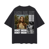 LANA DEL REY Oversize Deep Drop Shoulder Tee ODMPOD