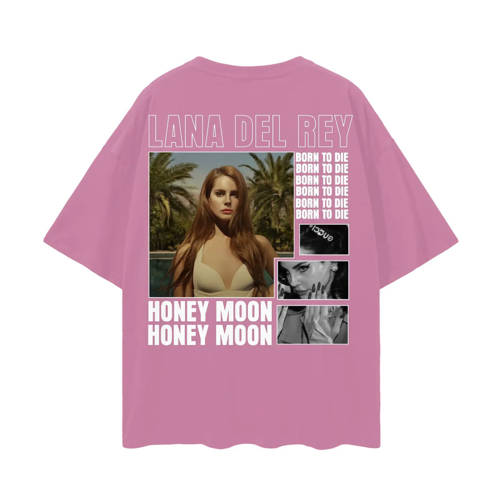 LANA DEL REY Oversize Deep Drop Shoulder Tee ODMPOD