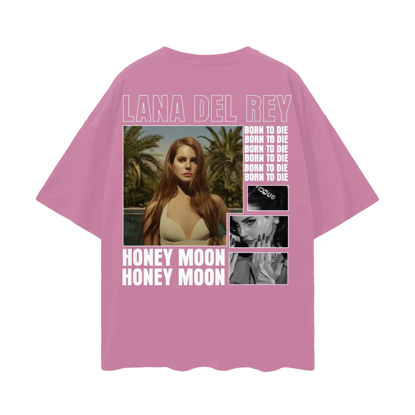 LANA DEL REY Oversize Deep Drop Shoulder Tee ODMPOD