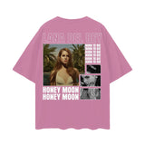 LANA DEL REY Oversize Deep Drop Shoulder Tee ODMPOD