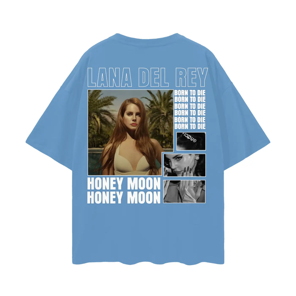 LANA DEL REY Oversize Deep Drop Shoulder Tee ODMPOD