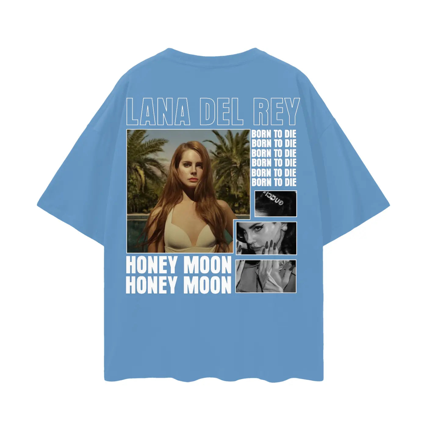 LANA DEL REY Oversize Deep Drop Shoulder Tee ODMPOD