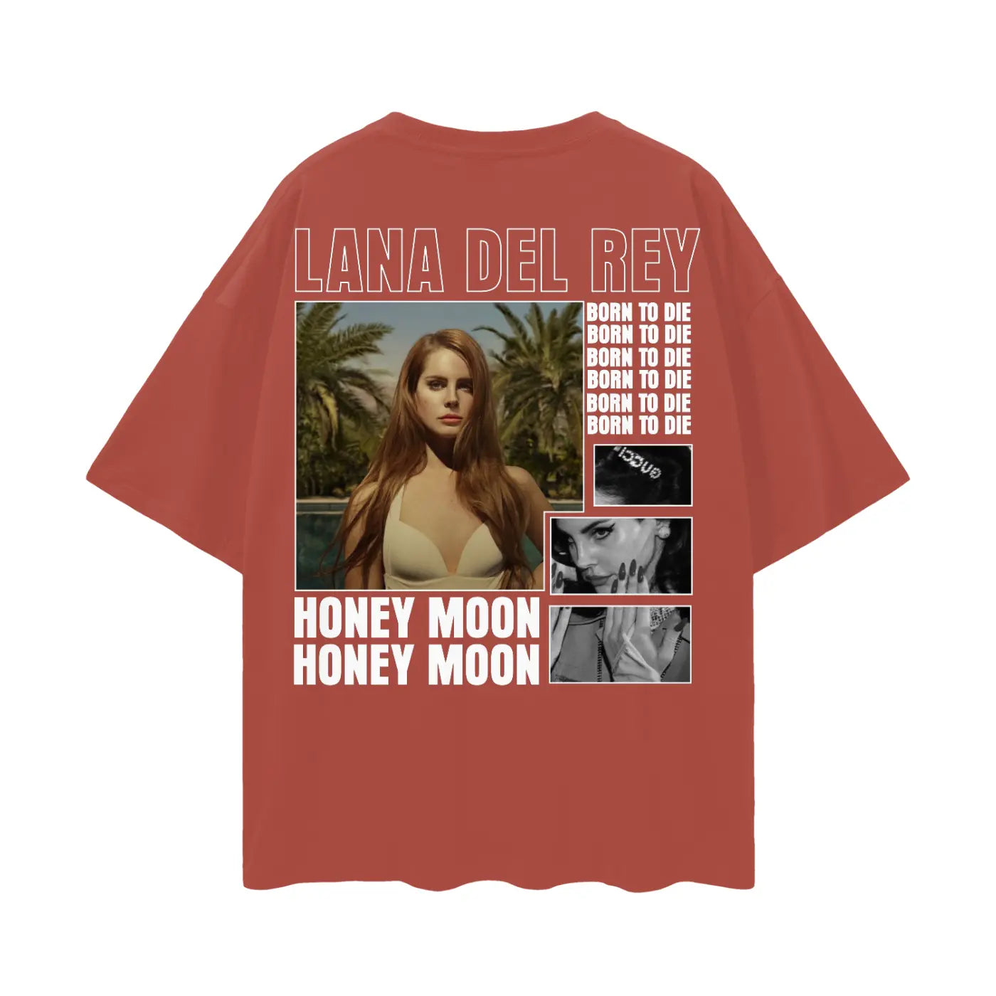 LANA DEL REY Oversize Deep Drop Shoulder Tee ODMPOD